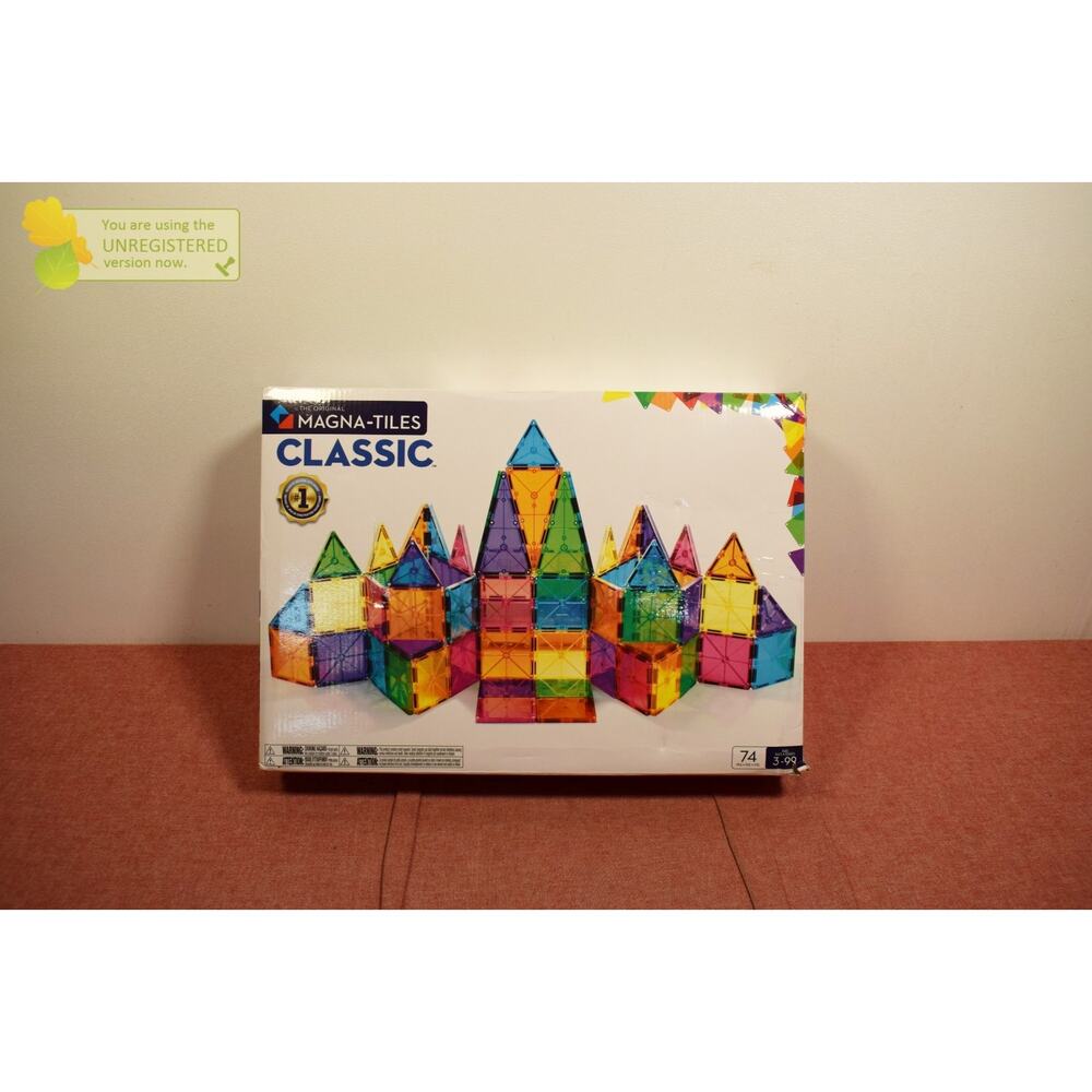 MAGNA-TILES Clear Colors 74pc Set